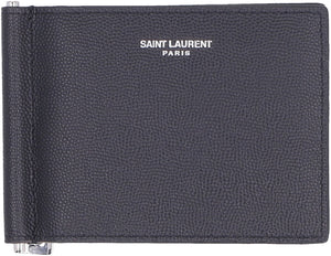 Pebbled leather card holder-1